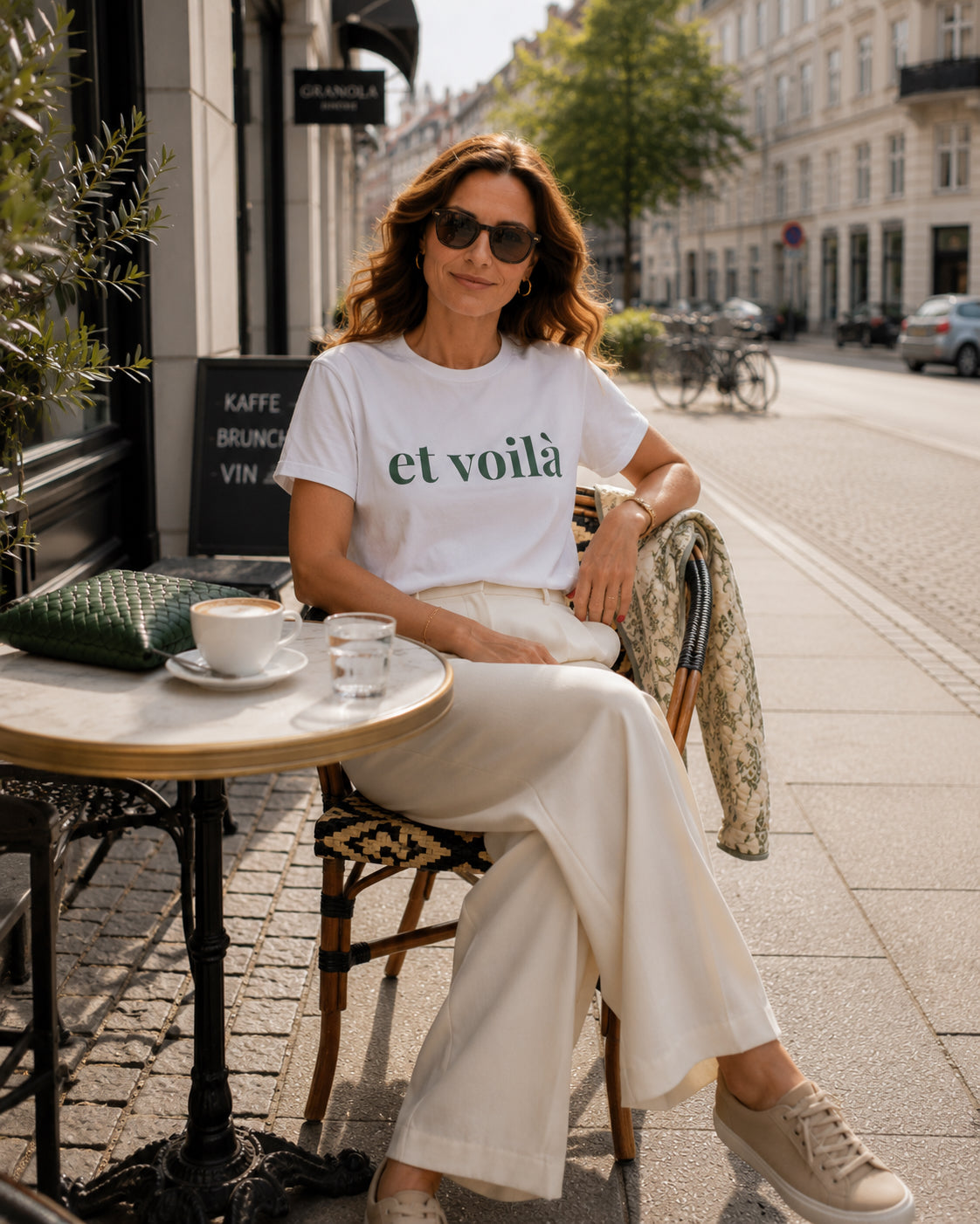 The Voilà Tee, Green - Loose fit