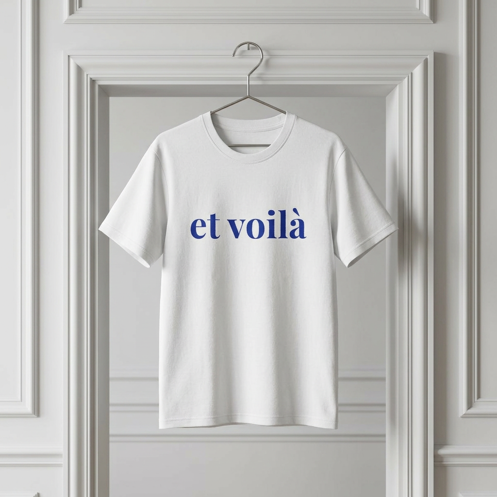 The Voilà Tee, blue edition - Loose fit