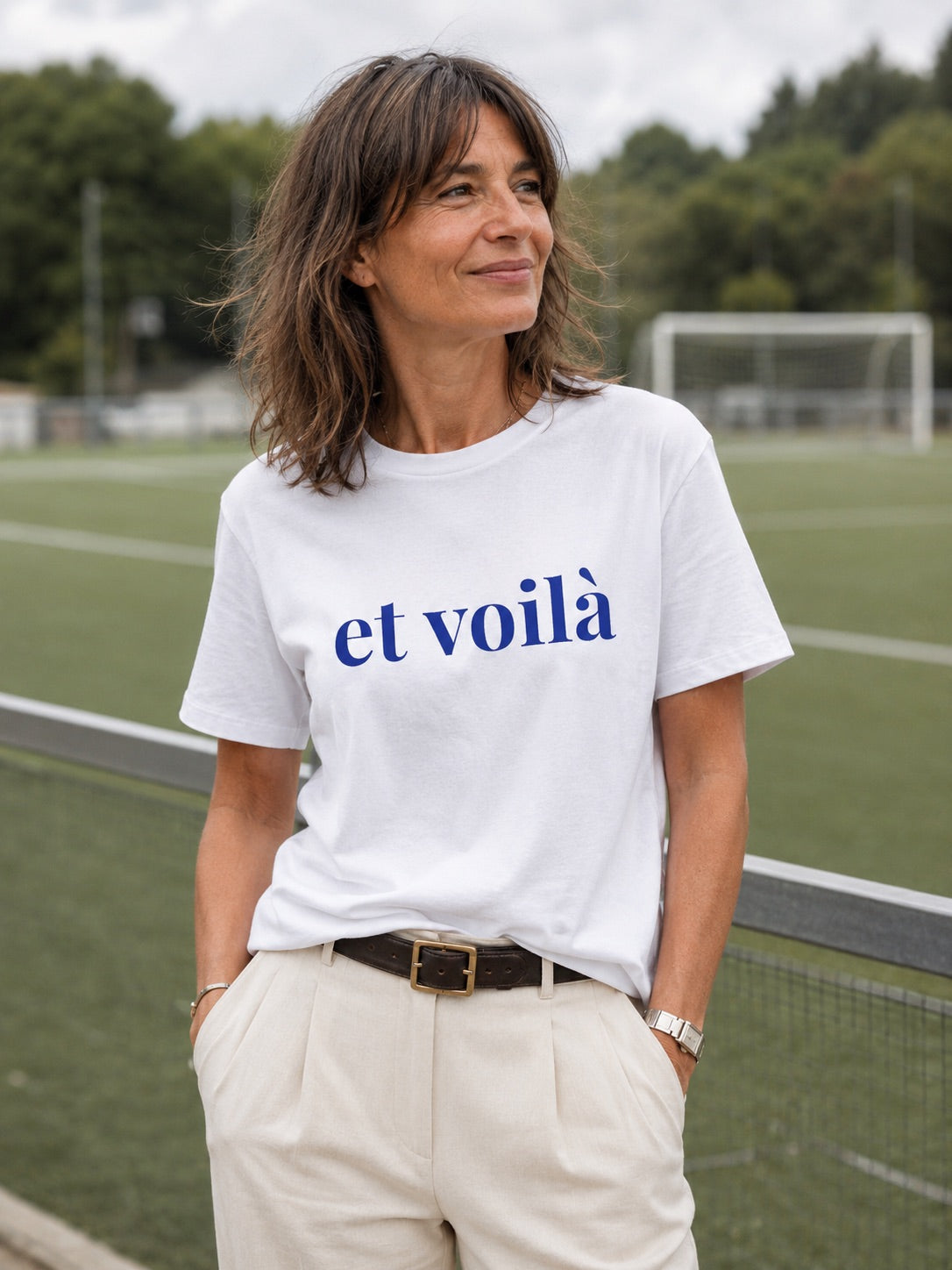 The Voilà Tee, blue edition - Loose fit