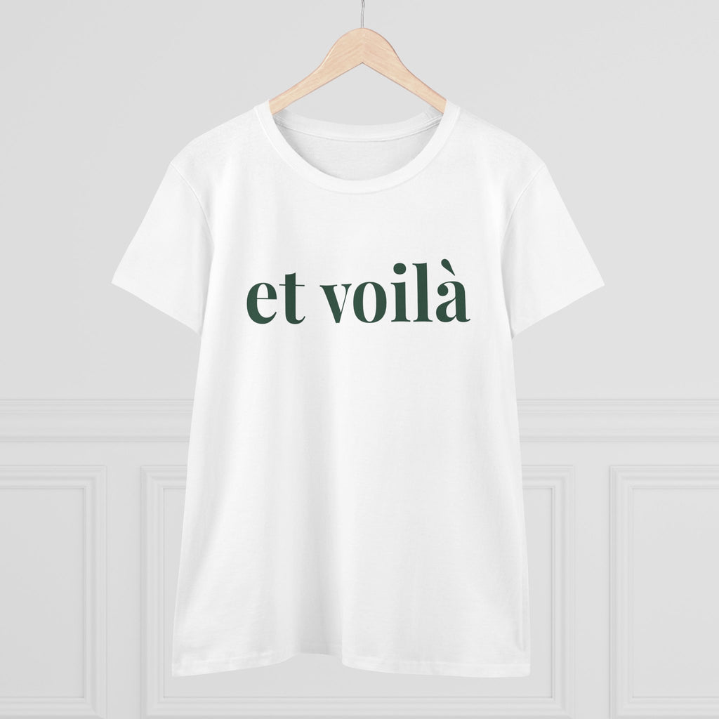 The Voilà tee, Green - fitted