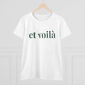 The Voilà tee, Green - fitted